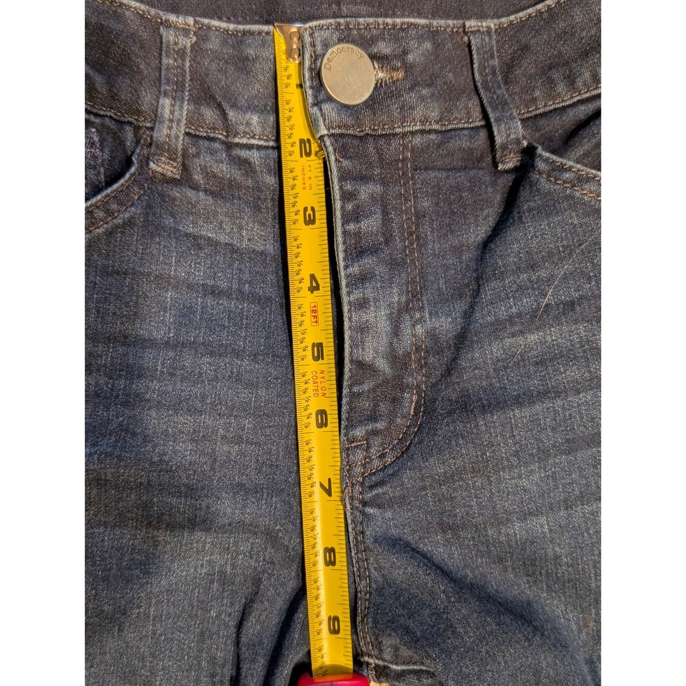 Democracy Ab solution Bootcut Jeans Dark Wash Indigo size 8 petite - Picture 9 of 11